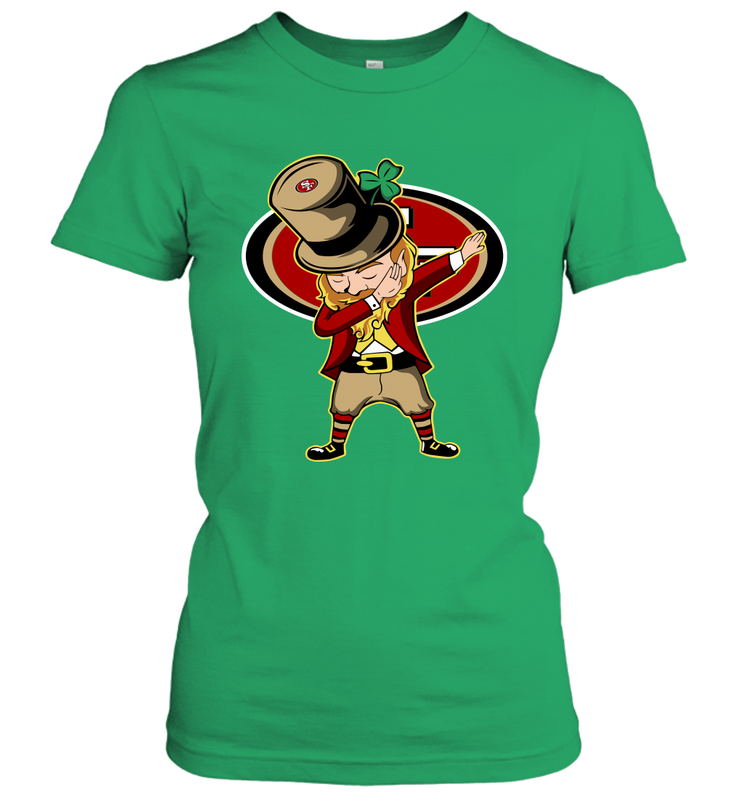 Irish dabbing San Francisco 49ers Women's T-Shirt - KnowlegdeTee Irish dabbing San Francisco 49ers Women's T-Shirt - KnowlegdeTee