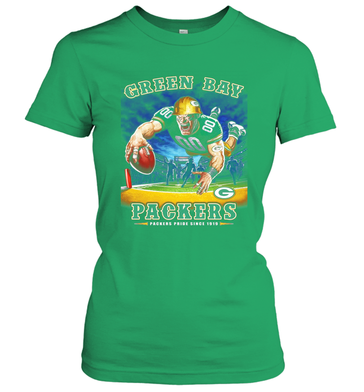 Green Bay Packers End Zone Women's T-Shirt - KnowlegdeTee Green Bay Packers End Zone Women's T-Shirt - KnowlegdeTee