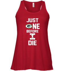 Green Bay Packers Just One Before I Die NFL Super Bowl Cup Racerback Tank - KnowlegdeTee Green Bay Packers Just One Before I Die NFL Super Bowl Cup Racerback Tank - KnowlegdeTee