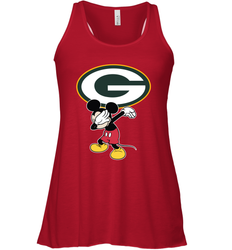 Dabbing Mickey Flippin' Love Green Bay Packers Football Racerback Tank - KnowlegdeTee Dabbing Mickey Flippin' Love Green Bay Packers Football Racerback Tank - KnowlegdeTee
