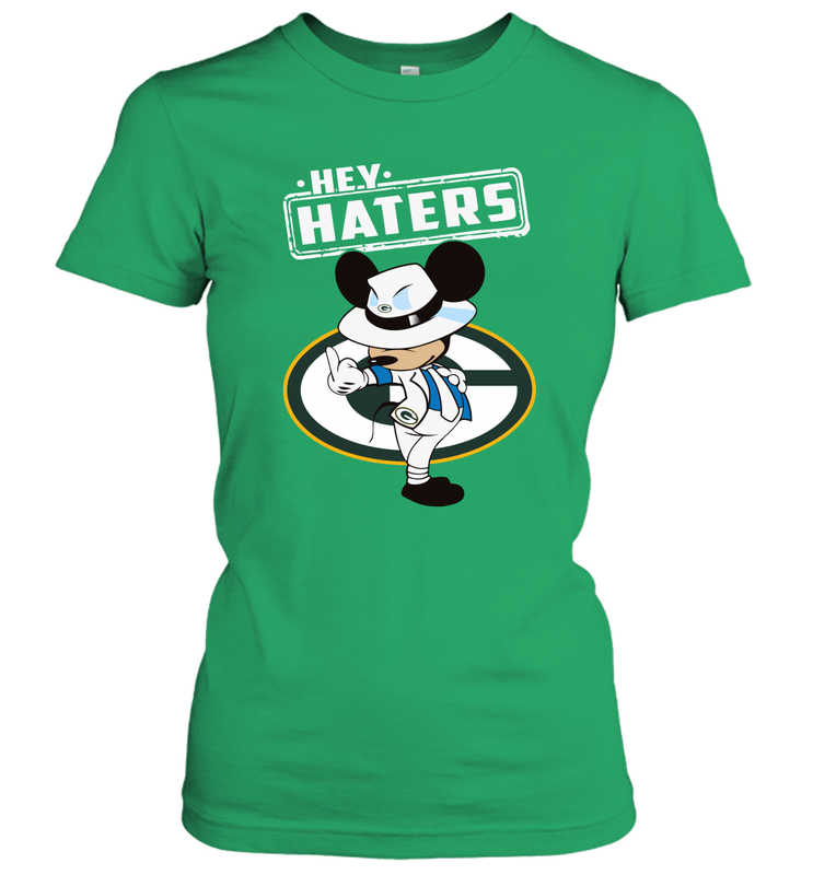 GREEN BAY PACKERS Hey Haters Mickey Mouse Women's T-Shirt - KnowlegdeTee GREEN BAY PACKERS Hey Haters Mickey Mouse Women's T-Shirt - KnowlegdeTee