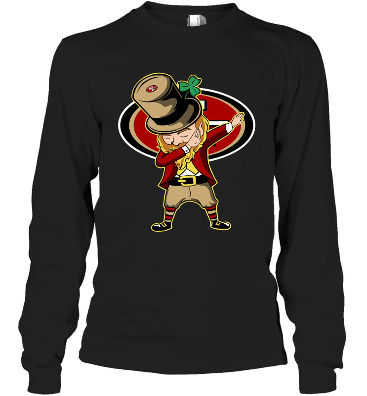 Irish dabbing San Francisco 49ers Long Sleeve T-Shirt - KnowlegdeTee Irish dabbing San Francisco 49ers Long Sleeve T-Shirt - KnowlegdeTee