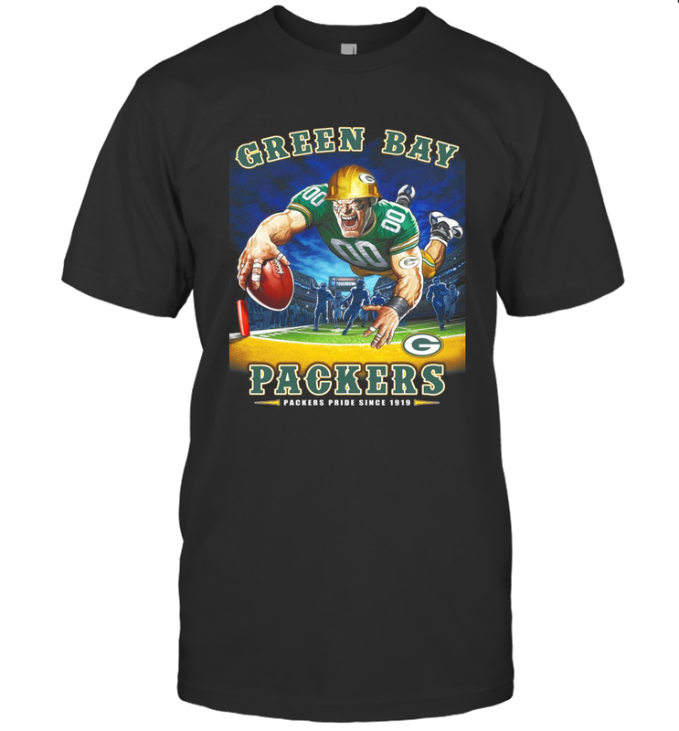 Green Bay Packers End Zone T-Shirt - KnowlegdeTee Green Bay Packers End Zone T-Shirt - KnowlegdeTee