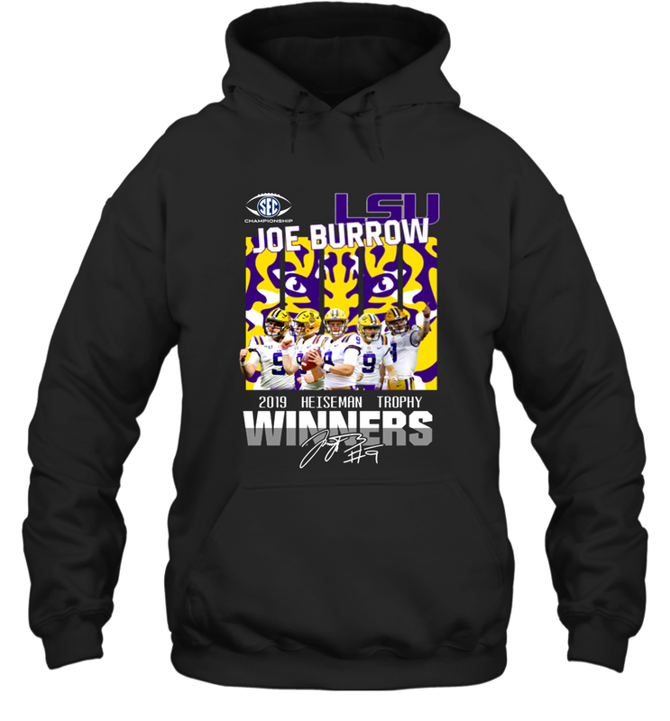 LSU Joe Burrow 2019 Heisman Trophy Winners Signature Shirt Hoodie - KnowlegdeTee LSU Joe Burrow 2019 Heisman Trophy Winners Signature Shirt Hoodie - KnowlegdeTee