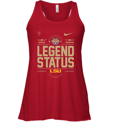 LSU Tigers College Football Playoff 2019 National Champions Legend Status Racerback Tank - KnowlegdeTee LSU Tigers College Football Playoff 2019 National Champions Legend Status Racerback Tank - KnowlegdeTee