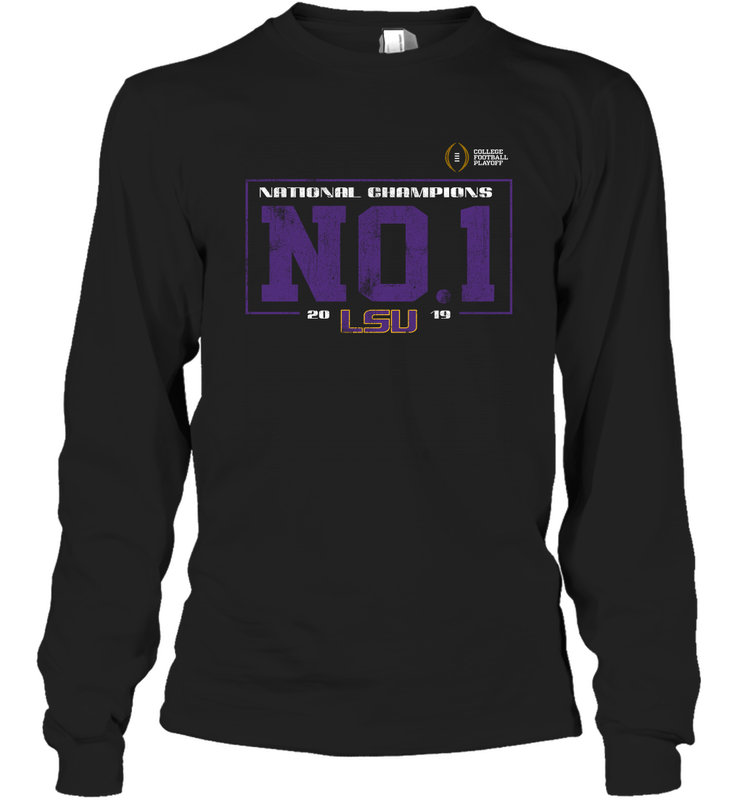 LSU Tigers College Football Playoff 2019 National Champions No1 Vintage Long Sleeve T-Shirt - KnowlegdeTee LSU Tigers College Football Playoff 2019 National Champions No1 Vintage Long Sleeve T-Shirt - KnowlegdeTee
