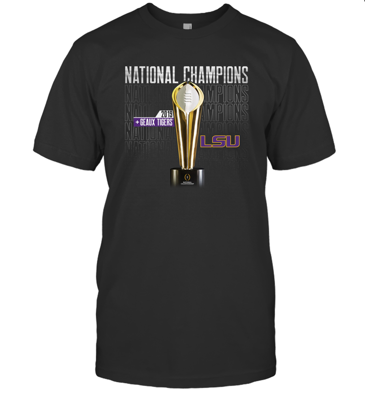 LSU Tigers College Football Playoff 2019 National Champions Trophy T-Shirt - KnowlegdeTee LSU Tigers College Football Playoff 2019 National Champions Trophy T-Shirt - KnowlegdeTee