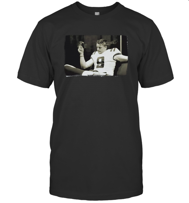 Joe Burrow Cigar Smoking Shirt T-Shirt - KnowlegdeTee Joe Burrow Cigar Smoking Shirt T-Shirt - KnowlegdeTee