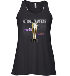 LSU Tigers College Football Playoff 2019 National Champions Trophy Racerback Tank - KnowlegdeTee LSU Tigers College Football Playoff 2019 National Champions Trophy Racerback Tank - KnowlegdeTee