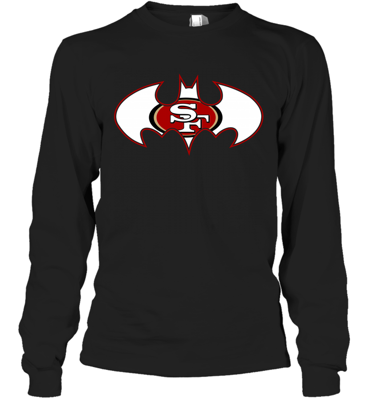 We Are The San Francisco 49ers Batman NFL Mashup = Long Sleeve T-Shirt - KnowlegdeTee We Are The San Francisco 49ers Batman NFL Mashup = Long Sleeve T-Shirt - KnowlegdeTee