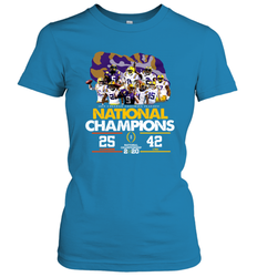 LSU National Championship 2020 Clemson 25 LSU 42 Shirt Women's T-Shirt - KnowlegdeTee LSU National Championship 2020 Clemson 25 LSU 42 Shirt Women's T-Shirt - KnowlegdeTee