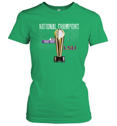 LSU Tigers College Football Playoff 2019 National Champions Trophy Women's T-Shirt - KnowlegdeTee LSU Tigers College Football Playoff 2019 National Champions Trophy Women's T-Shirt - KnowlegdeTee