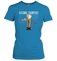 LSU Tigers College Football Playoff 2019 National Champions Trophy Women's T-Shirt - KnowlegdeTee LSU Tigers College Football Playoff 2019 National Champions Trophy Women's T-Shirt - KnowlegdeTee