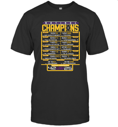 LSU Tigers College Football Playoff 2019 National Champions Schedule Fumble after T-Shirt - KnowlegdeTee LSU Tigers College Football Playoff 2019 National Champions Schedule Fumble after T-Shirt - KnowlegdeTee