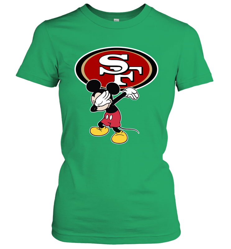 Dabbing Mickey Flippin' Love San Francisco 49ers Football Women's T-Shirt - KnowlegdeTee Dabbing Mickey Flippin' Love San Francisco 49ers Football Women's T-Shirt - KnowlegdeTee