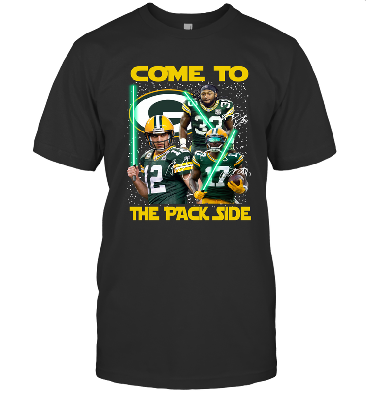 Green Bay Packers Star Wars Come to The Packer Side Faithful Playoff T-Shirt - KnowlegdeTee Green Bay Packers Star Wars Come to The Packer Side Faithful Playoff T-Shirt - KnowlegdeTee