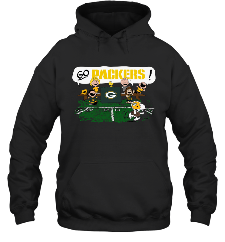 The Peanuts Cheering Go Snoopy Green Bay Packers Hoodie - KnowlegdeTee The Peanuts Cheering Go Snoopy Green Bay Packers Hoodie - KnowlegdeTee