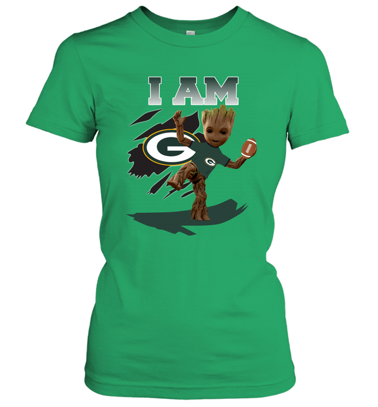 I am Green Bay Packers Groot Shirt For Fans Women's T-Shirt - KnowlegdeTee I am Green Bay Packers Groot Shirt For Fans Women's T-Shirt - KnowlegdeTee