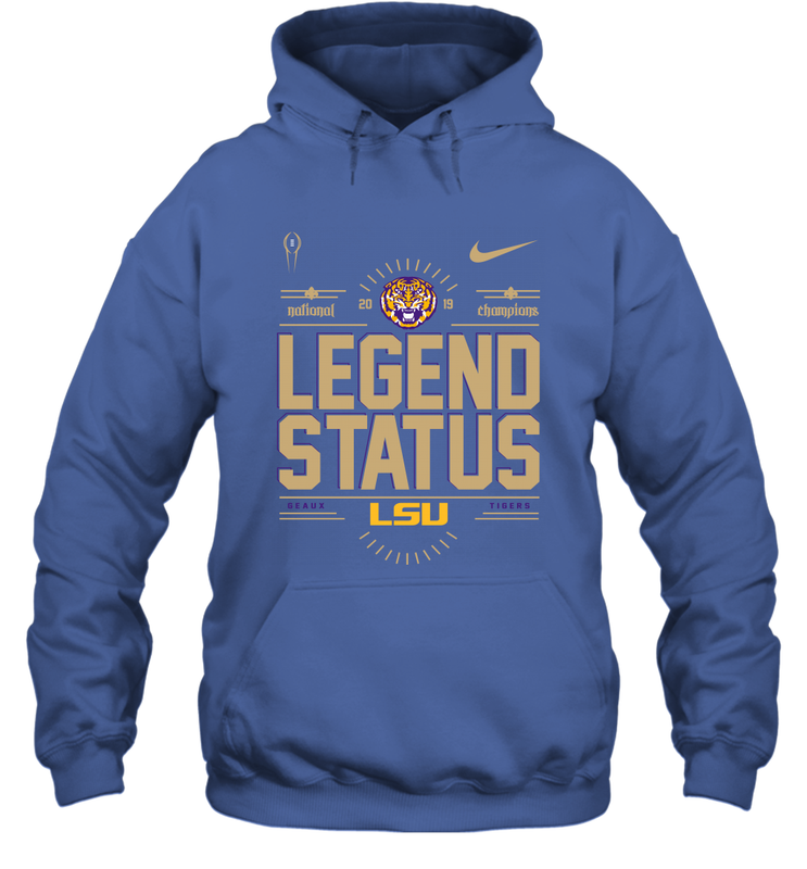 Nike LSU Tigers 2019 National Champions Legend Status Black T-Shirt Size LG