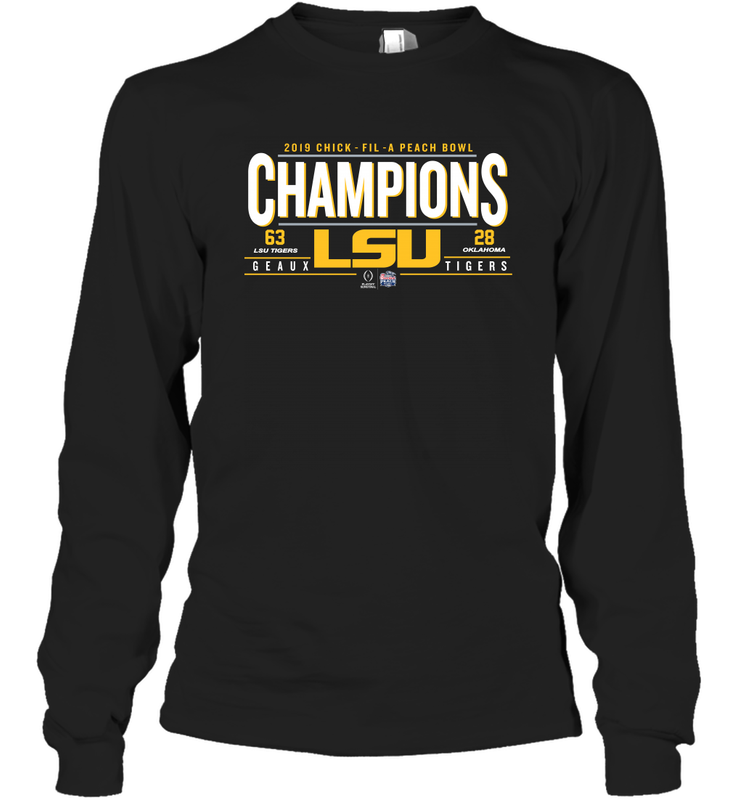 LSU Peach Bowl Champion 2019 Shirt Long Sleeve T-Shirt - KnowlegdeTee LSU Peach Bowl Champion 2019 Shirt Long Sleeve T-Shirt - KnowlegdeTee