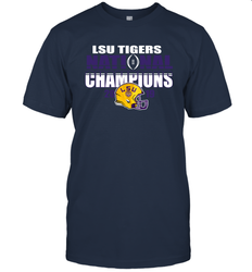 LSU Tigers Blue 84 College Football Playoff 2019 National Champions Glistening T-Shirt - KnowlegdeTee LSU Tigers Blue 84 College Football Playoff 2019 National Champions Glistening T-Shirt - KnowlegdeTee