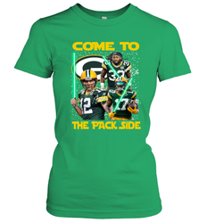 Green Bay Packers Star Wars Come to The Packer Side Faithful Playoff Women's T-Shirt - KnowlegdeTee Green Bay Packers Star Wars Come to The Packer Side Faithful Playoff Women's T-Shirt - KnowlegdeTee