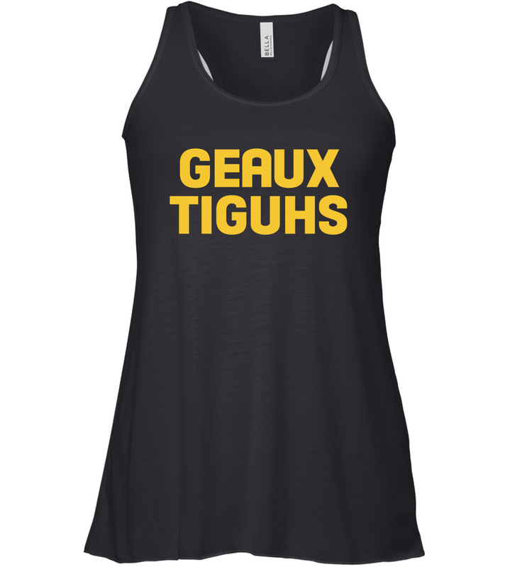 LSU Tigers GEAUX TIGUHS deux Racerback Tank - KnowlegdeTee LSU Tigers GEAUX TIGUHS deux Racerback Tank - KnowlegdeTee