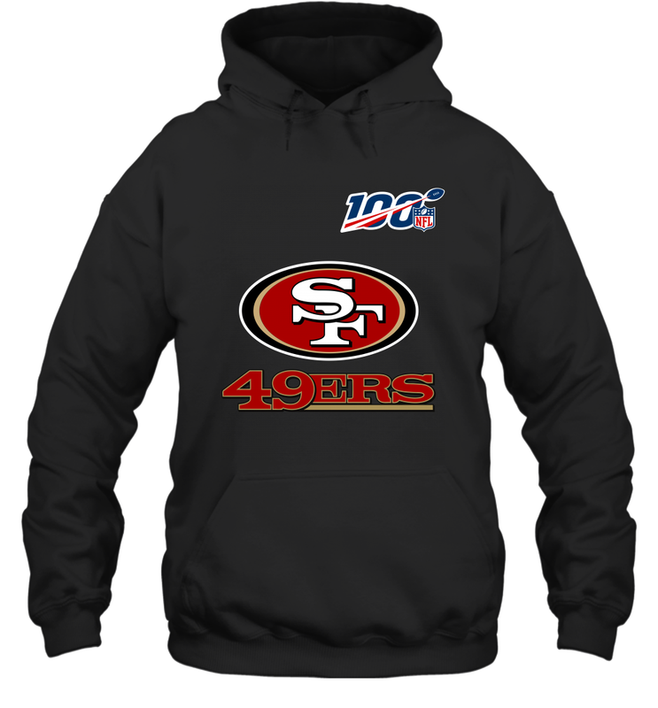 San Francisco 49ers NFL 100th Season Anniversary Hoodie - KnowlegdeTee San Francisco 49ers NFL 100th Season Anniversary Hoodie - KnowlegdeTee