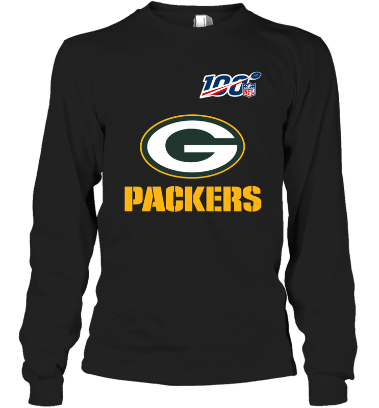 Green Bay Packers NFL 100th Season Anniversary Long Sleeve T-Shirt - KnowlegdeTee Green Bay Packers NFL 100th Season Anniversary Long Sleeve T-Shirt - KnowlegdeTee