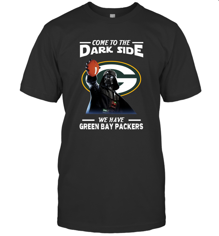 Star Wars COME TO THE DARK SIDE WE HAVE GREEN BAY PACKERS SHIRTS= T-Shirt - KnowlegdeTee Star Wars COME TO THE DARK SIDE WE HAVE GREEN BAY PACKERS SHIRTS= T-Shirt - KnowlegdeTee