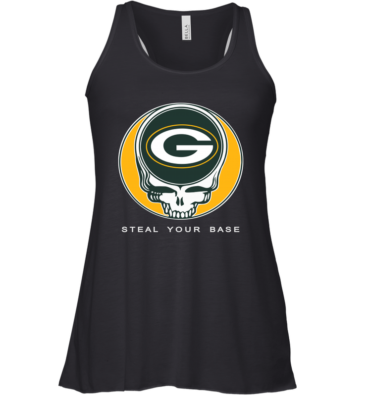 Green Bay Packers Grateful Dead Steal Your Base Fan Gift Racerback Tank - KnowlegdeTee Green Bay Packers Grateful Dead Steal Your Base Fan Gift Racerback Tank - KnowlegdeTee