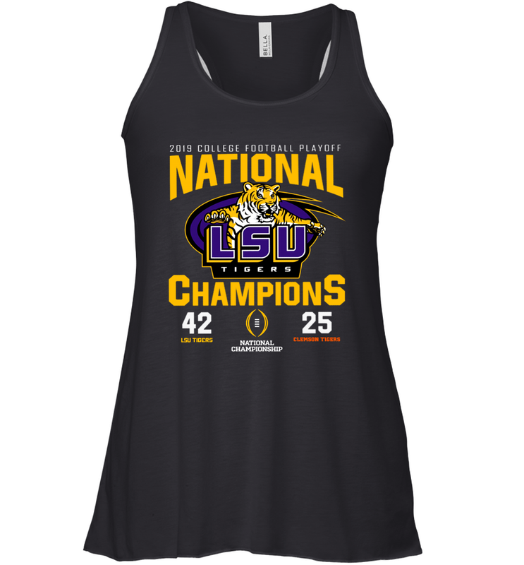 LSU Nationals Championship 2020 With Scores Shirt Racerback Tank - KnowlegdeTee LSU Nationals Championship 2020 With Scores Shirt Racerback Tank - KnowlegdeTee