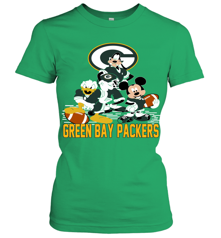Mickey Donald Goofy Green Bay Packers Shirt Women's T-Shirt - KnowlegdeTee Mickey Donald Goofy Green Bay Packers Shirt Women's T-Shirt - KnowlegdeTee