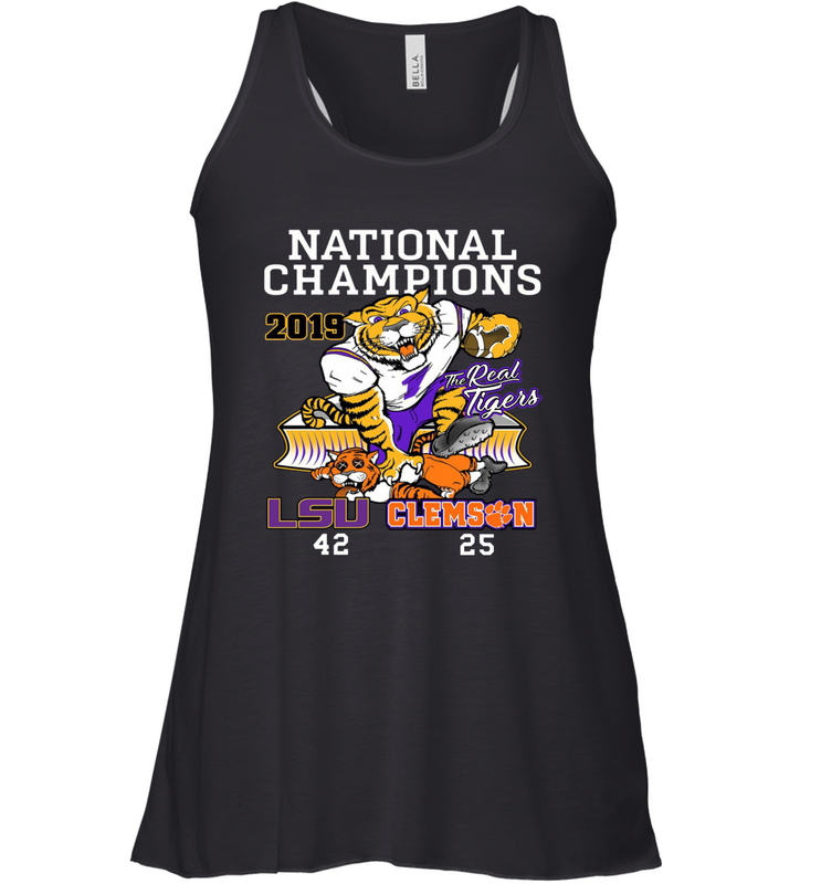 LSU Tigers College Football Playoff 2019 National Champions Score Racerback Tank - KnowlegdeTee LSU Tigers College Football Playoff 2019 National Champions Score Racerback Tank - KnowlegdeTee