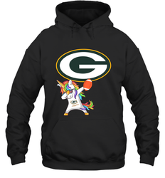 Dabbing Hip Hop Unicorn Dab With Green Bay Packers Football = Hoodie - KnowlegdeTee Dabbing Hip Hop Unicorn Dab With Green Bay Packers Football = Hoodie - KnowlegdeTee