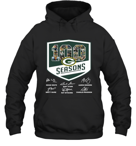 100 Seasons Of Green Bay Packers Anniversary For Fans Hoodie - KnowlegdeTee 100 Seasons Of Green Bay Packers Anniversary For Fans Hoodie - KnowlegdeTee