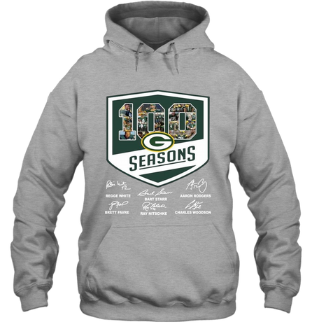 100 Seasons Of Green Bay Packers Anniversary For Fans Hoodie - KnowlegdeTee 100 Seasons Of Green Bay Packers Anniversary For Fans Hoodie - KnowlegdeTee