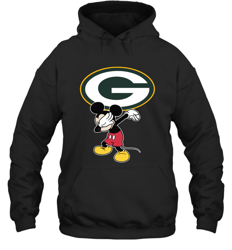 Dabbing Mickey Flippin' Love Green Bay Packers Football Hoodie - KnowlegdeTee Dabbing Mickey Flippin' Love Green Bay Packers Football Hoodie - KnowlegdeTee