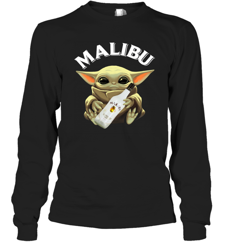 Baby Yoda Hug Malibu Shirt Long Sleeve T-Shirt - KnowlegdeTee Baby Yoda Hug Malibu Shirt Long Sleeve T-Shirt - KnowlegdeTee