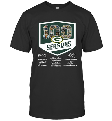 100 Seasons Of Green Bay Packers Anniversary For Fans T-Shirt - KnowlegdeTee 100 Seasons Of Green Bay Packers Anniversary For Fans T-Shirt - KnowlegdeTee