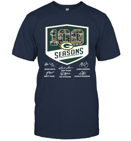 100 Seasons Of Green Bay Packers Anniversary For Fans T-Shirt - KnowlegdeTee 100 Seasons Of Green Bay Packers Anniversary For Fans T-Shirt - KnowlegdeTee