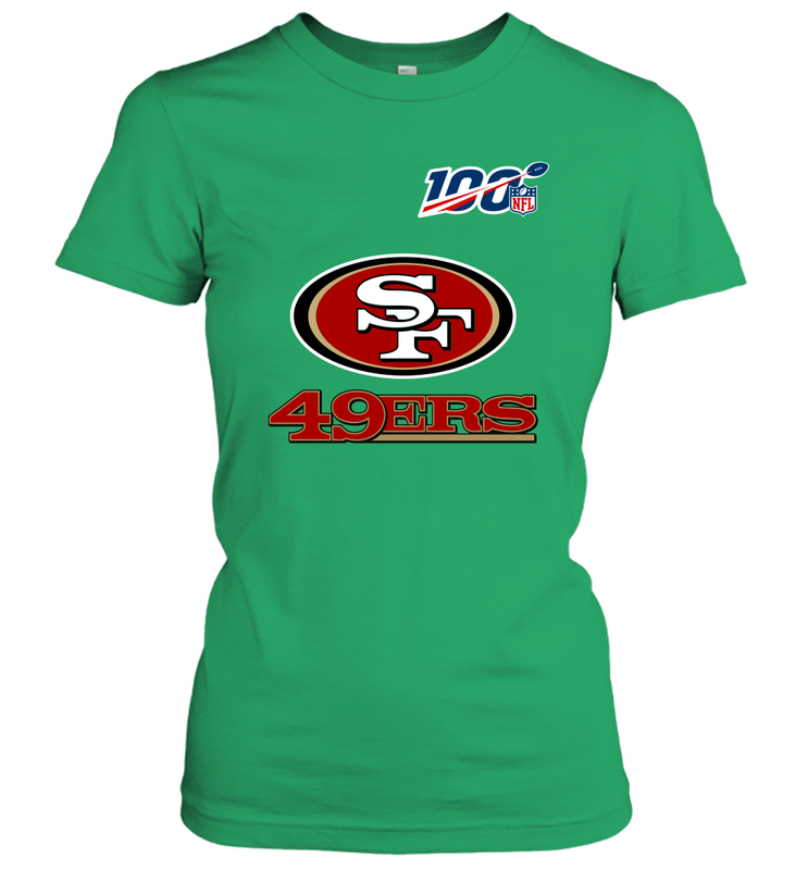San Francisco 49ers NFL 100th Season Anniversary Women's T-Shirt - KnowlegdeTee San Francisco 49ers NFL 100th Season Anniversary Women's T-Shirt - KnowlegdeTee