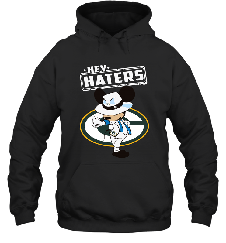 GREEN BAY PACKERS Hey Haters Mickey Mouse Hoodie - KnowlegdeTee GREEN BAY PACKERS Hey Haters Mickey Mouse Hoodie - KnowlegdeTee