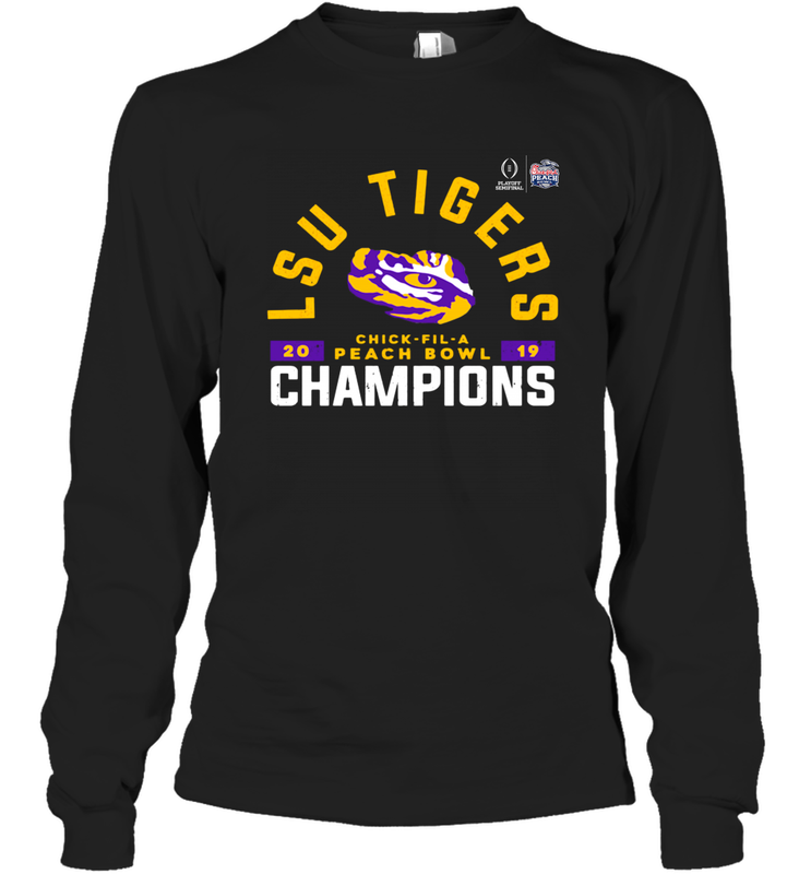 LSU Peach Bowl Champion Shirt Long Sleeve T-Shirt - KnowlegdeTee LSU Peach Bowl Champion Shirt Long Sleeve T-Shirt - KnowlegdeTee