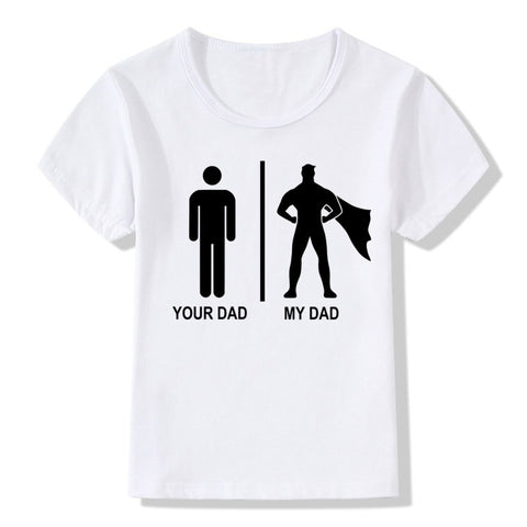 2018 Children Super Dad Fathers Day Fashion T shirt Kids Short Sleeve White T-shirt Baby Casual Clothes,HKP741 - KnowlegdeTee 2018 Children Super Dad Fathers Day Fashion T shirt Kids Short Sleeve White T-shirt Baby Casual Clothes,HKP741 - KnowlegdeTee