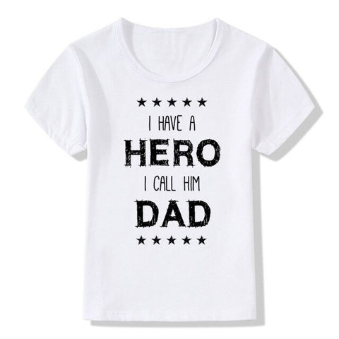 2018 Children Super Dad Fathers Day Fashion T shirt Kids Short Sleeve White T-shirt Baby Casual Clothes,HKP741 - KnowlegdeTee 2018 Children Super Dad Fathers Day Fashion T shirt Kids Short Sleeve White T-shirt Baby Casual Clothes,HKP741 - KnowlegdeTee