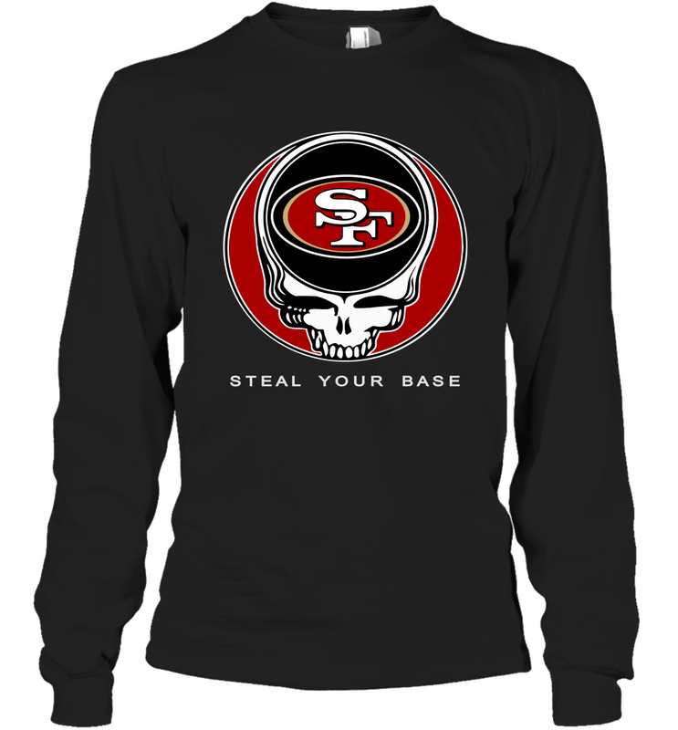 San Francisco 49ers Grateful Dead Steal Your Base Fan Gift Long Sleeve T-Shirt - KnowlegdeTee San Francisco 49ers Grateful Dead Steal Your Base Fan Gift Long Sleeve T-Shirt - KnowlegdeTee