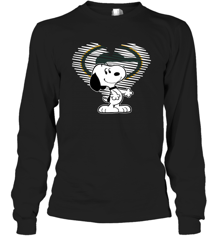 I Love Green Bay Packers Snoopy In My Heart Fan Long Sleeve T-Shirt - KnowlegdeTee I Love Green Bay Packers Snoopy In My Heart Fan Long Sleeve T-Shirt - KnowlegdeTee