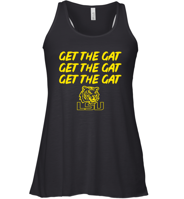 Get The Gat LSU Tigers Racerback Tank - KnowlegdeTee Get The Gat LSU Tigers Racerback Tank - KnowlegdeTee