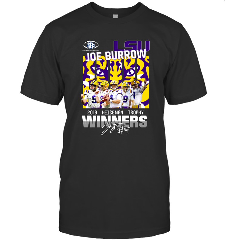 LSU Joe Burrow 2019 Heisman Trophy Winners Signature Shirt T-Shirt - KnowlegdeTee LSU Joe Burrow 2019 Heisman Trophy Winners Signature Shirt T-Shirt - KnowlegdeTee